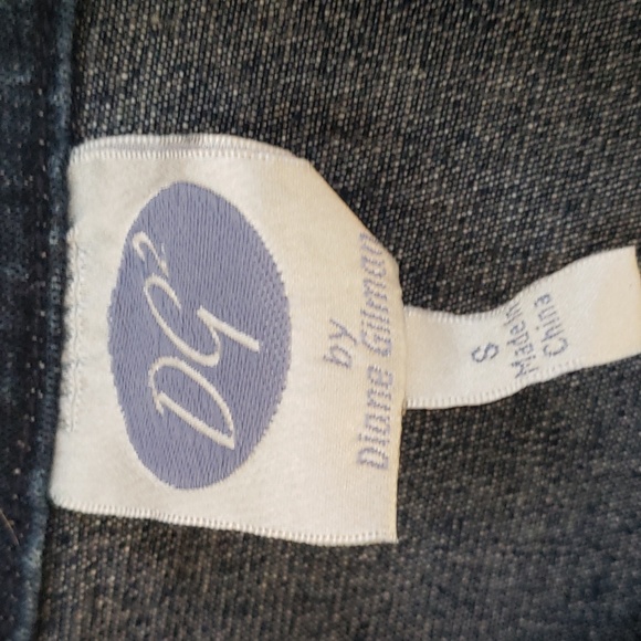 DG2 by Diane Gilman Classic Stretch Indigo Jeans Jacket - Size S - Picture 13 of 16
